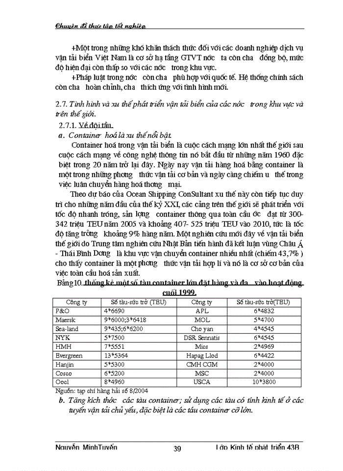 image for page Phương hướng và giải pháp nâng cao năng lực cạnh tranh của ngành vận tải biển Việt Nam trong thời gian tới