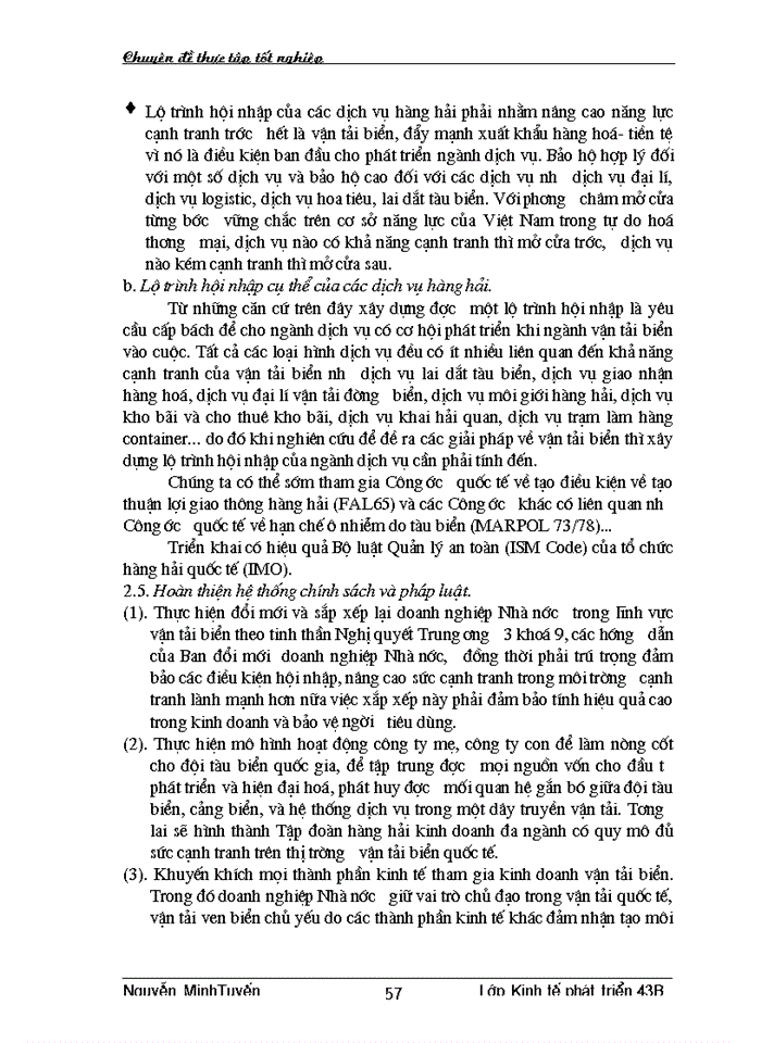 image for page Phương hướng và giải pháp nâng cao năng lực cạnh tranh của ngành vận tải biển Việt Nam trong thời gian tới