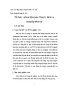 Tổ chức và hoạt động của Cụng ty dịch vụ cung cấp nhân sự