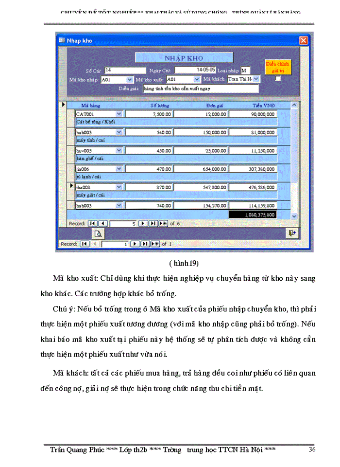 image for page Khai Thác Và Sử Dụng Chương Trình Quản lý Bán Hàng