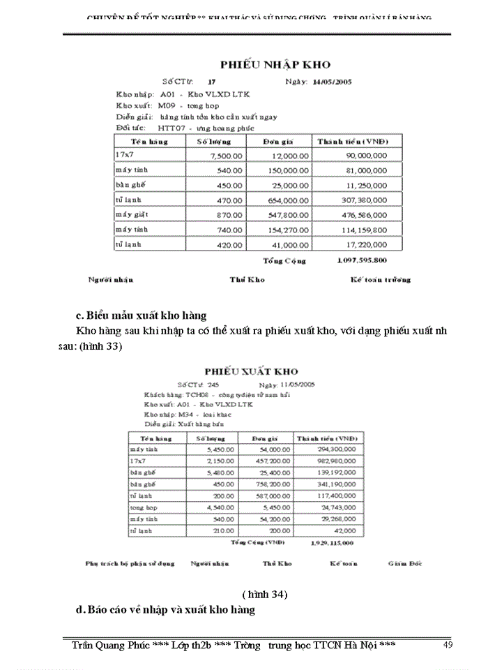 image for page Khai Thác Và Sử Dụng Chương Trình Quản lý Bán Hàng
