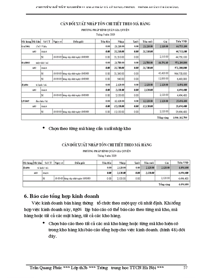 image for page Khai Thác Và Sử Dụng Chương Trình Quản lý Bán Hàng