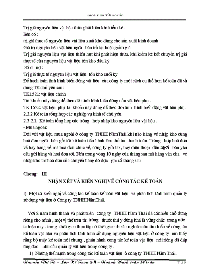 image for page Kế toán nguyên liệu vật liệu tại công ty TNHH Năm Thái.