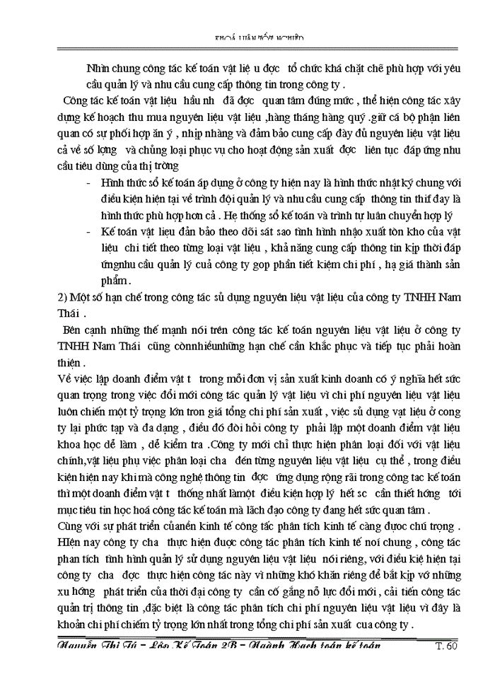 image for page Kế toán nguyên liệu vật liệu tại công ty TNHH Năm Thái.