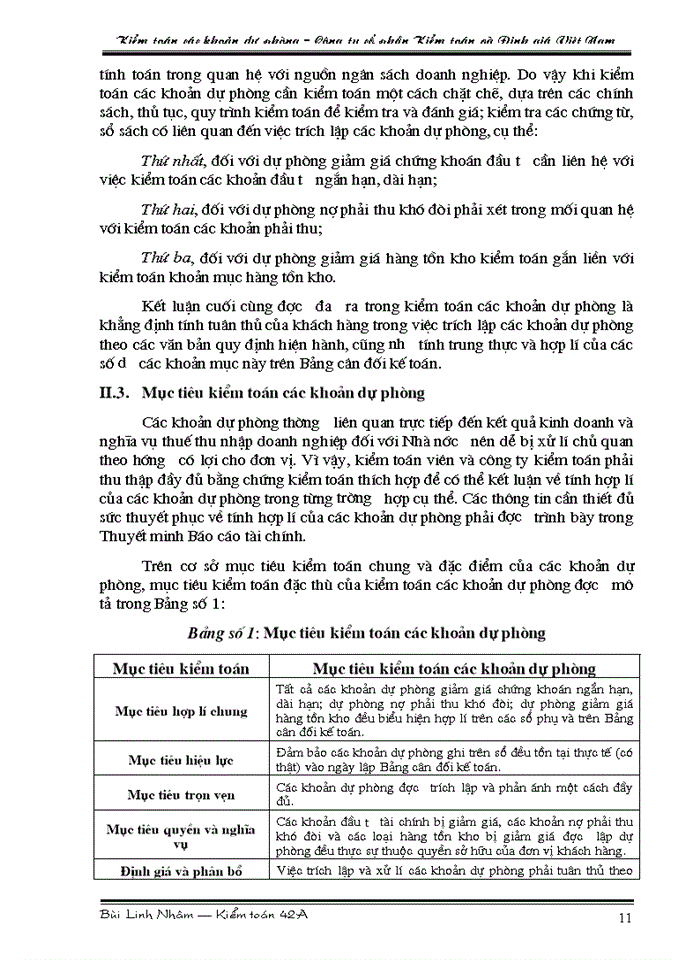image for page Tìm hiểu quy trình kiểm toán các khoản dự phòng trong kiểm toán Báo cáo tài chính do Công ty cổ phần Kiểm toán và Định giá Việt Nam thực hiện