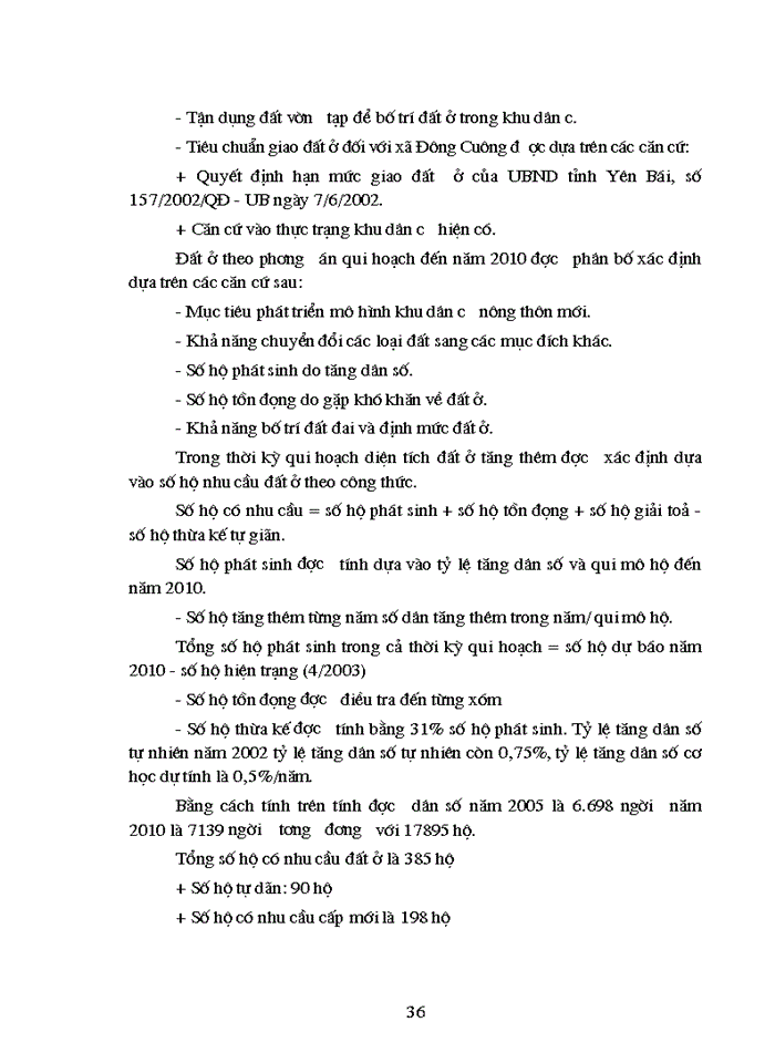 image for page quy hoạch sử dụng đất xã Đông Cuông - huyện Văn Yên - tỉnh Yên Bái giai đoạn 2003-2010