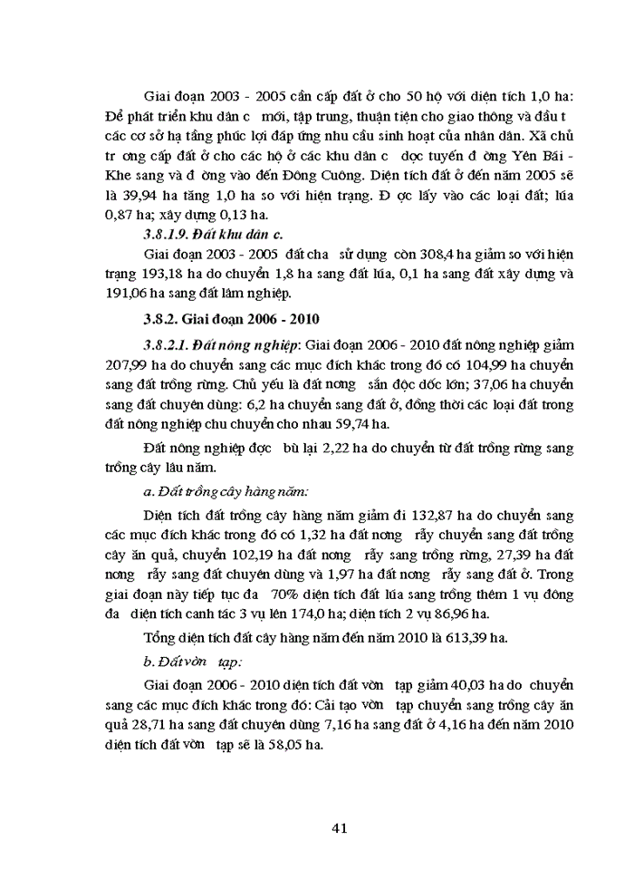 image for page quy hoạch sử dụng đất xã Đông Cuông - huyện Văn Yên - tỉnh Yên Bái giai đoạn 2003-2010