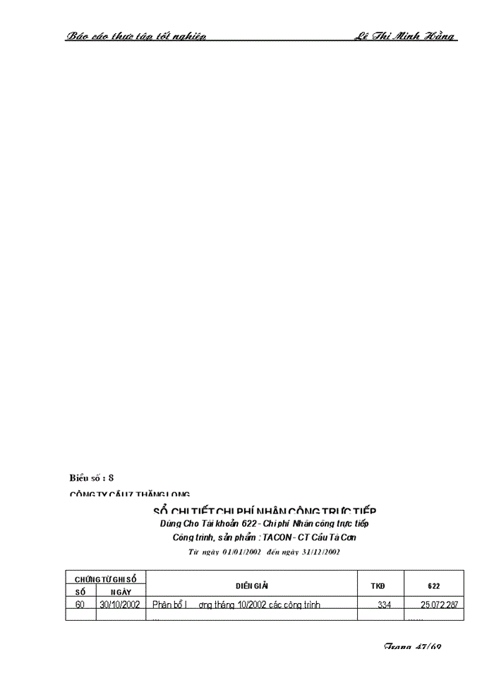 image for page Tổ chức Kế toán Chi phí sản xuất và tính giá thành sản phẩm xây lắp tại Công ty Cầu 7 Thăng Long