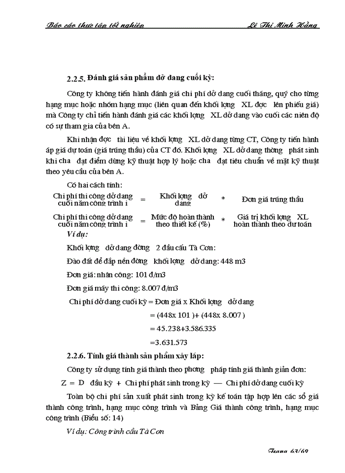 image for page Tổ chức Kế toán Chi phí sản xuất và tính giá thành sản phẩm xây lắp tại Công ty Cầu 7 Thăng Long