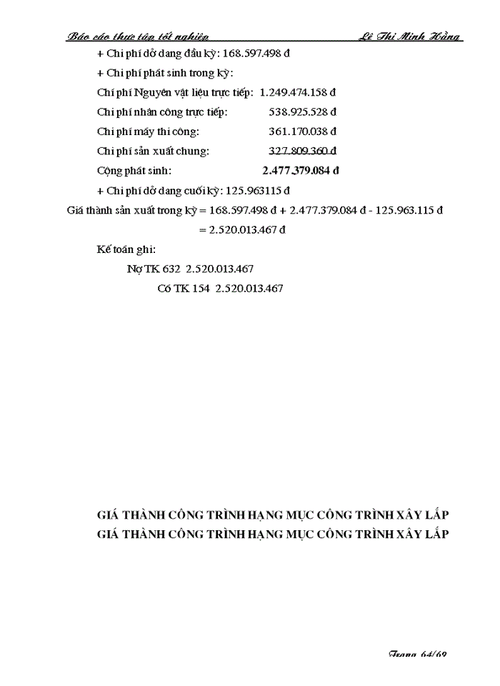 image for page Tổ chức Kế toán Chi phí sản xuất và tính giá thành sản phẩm xây lắp tại Công ty Cầu 7 Thăng Long