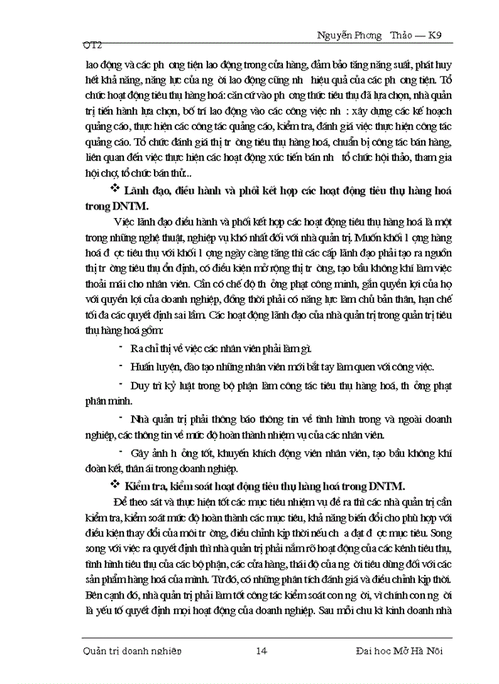 image for page Một số giải pháp nhằm nâng cao chất lượng công tác quản trị tiêu thụ hàng hóa tại Công ty Điện tử  Sao Mai.