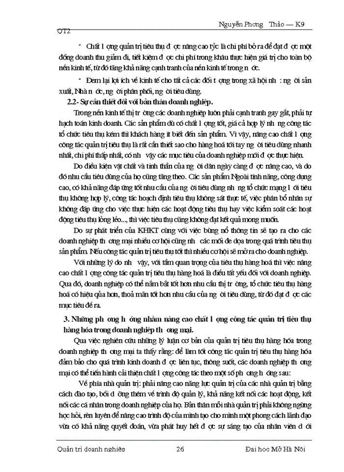 image for page Một số giải pháp nhằm nâng cao chất lượng công tác quản trị tiêu thụ hàng hóa tại Công ty Điện tử  Sao Mai.
