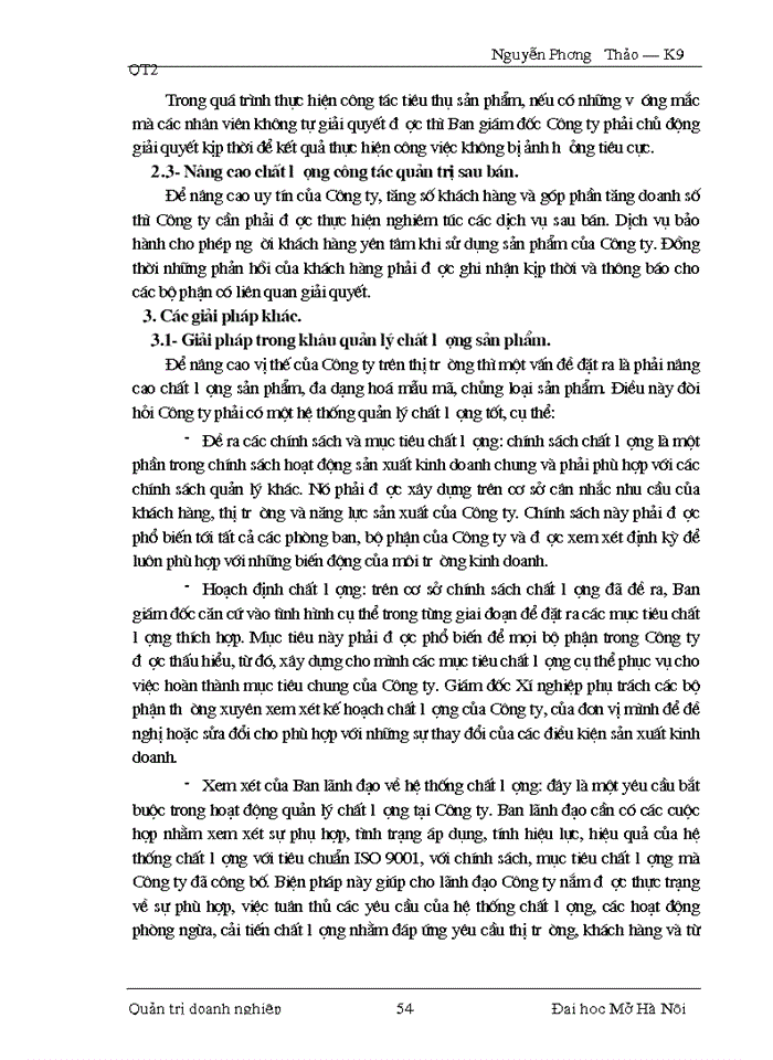 image for page Một số giải pháp nhằm nâng cao chất lượng công tác quản trị tiêu thụ hàng hóa tại Công ty Điện tử  Sao Mai.