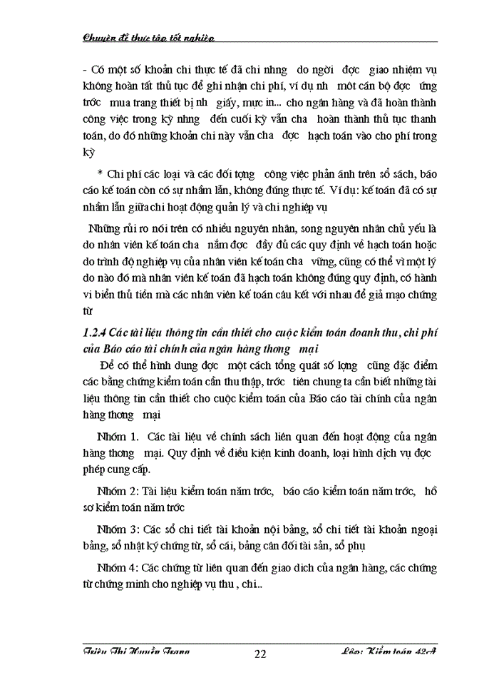 image for page Kiểm toán các loại doanh thu, chi phí trong kiểm toán Báo cáo tài chính của Ngân hàng thương mại ở Công ty Dịch vụ Tư vấn Tài chính Kế toán và Kiểm toán.”