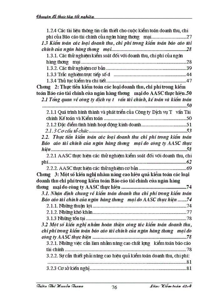 image for page Kiểm toán các loại doanh thu, chi phí trong kiểm toán Báo cáo tài chính của Ngân hàng thương mại ở Công ty Dịch vụ Tư vấn Tài chính Kế toán và Kiểm toán.”