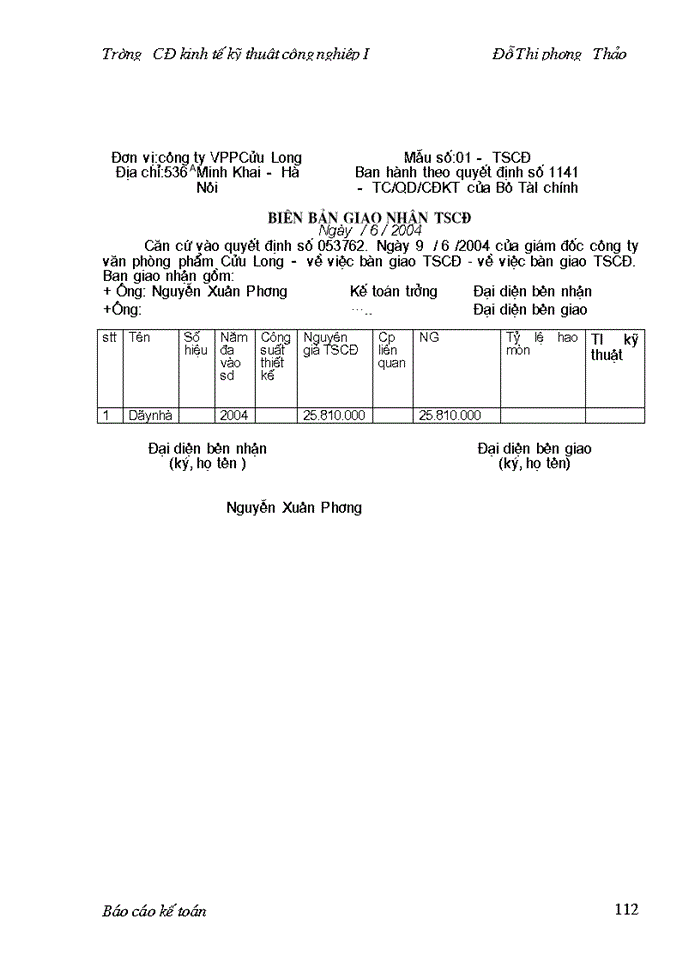 image for page Một số kiến nghị nhằm hoàn thiện công tác hoạch toán kế toán tại công ty.
