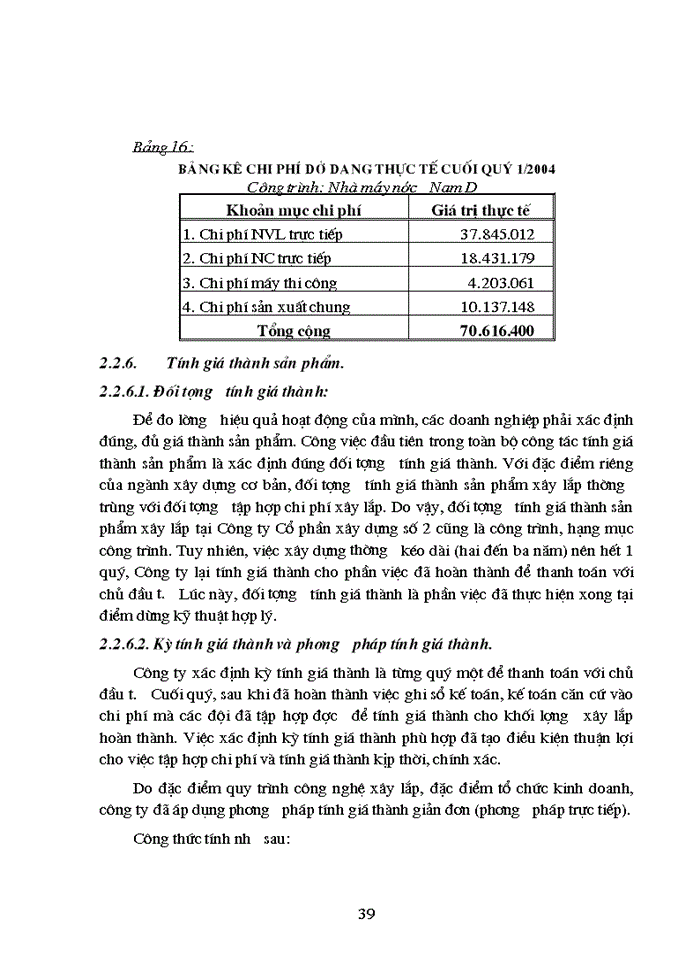 image for page Kế toán chi phí sản xuất và tính giá thành sản phẩm xây lắp tại công ty cổ phần xây dựng số 2