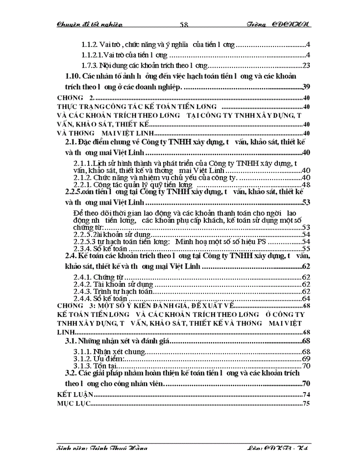 image for page Kế toán tiền lương và các khoản trích theo lương tại Công ty TNHH xây dựng, tư vấn, khảo sát, thiết kế và Thương mại Việt Linh