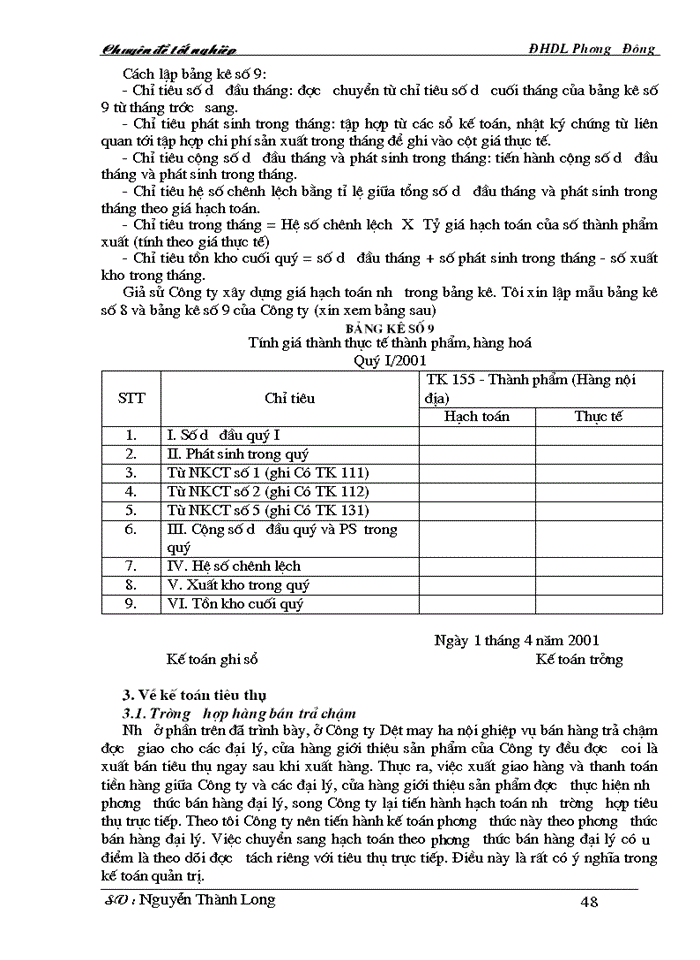 image for page Công tác hạch toán kế toán thành phẩm và tiêu thụ thành phẩm” ở công ty Dệt may  Hà Nội