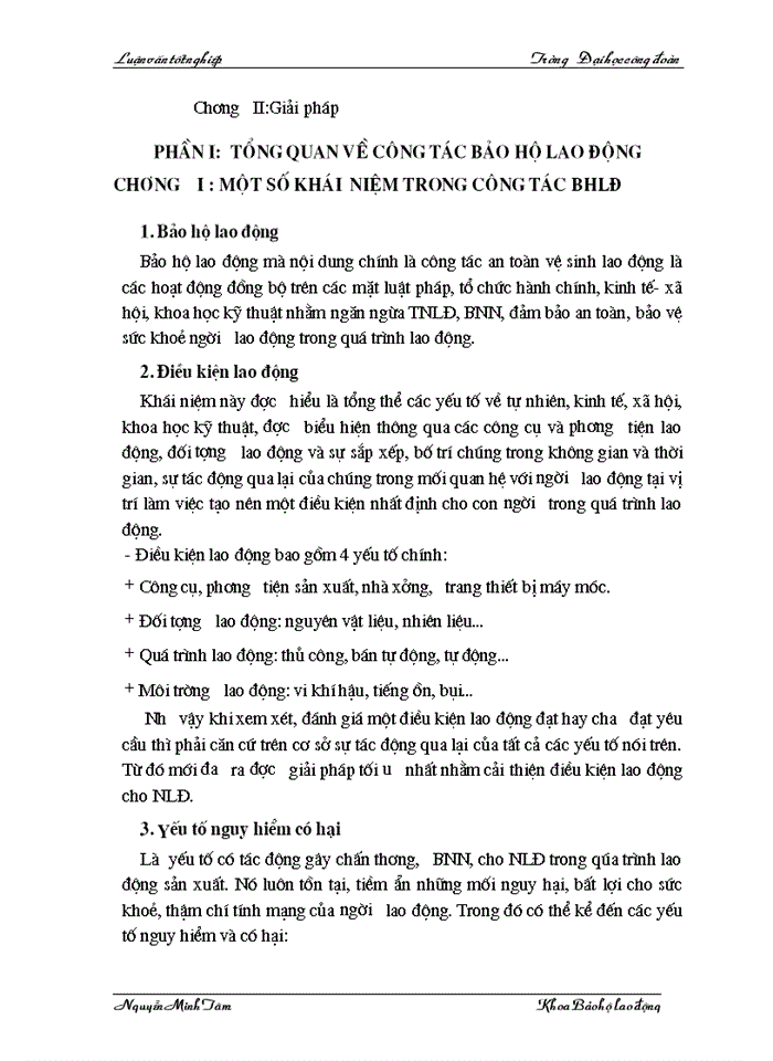 image for page Một số kiến nghị,giải pháp nâng cao năng lực hoạt động công tác BHLĐ của công đoàn tổng công ty Dệt May VN