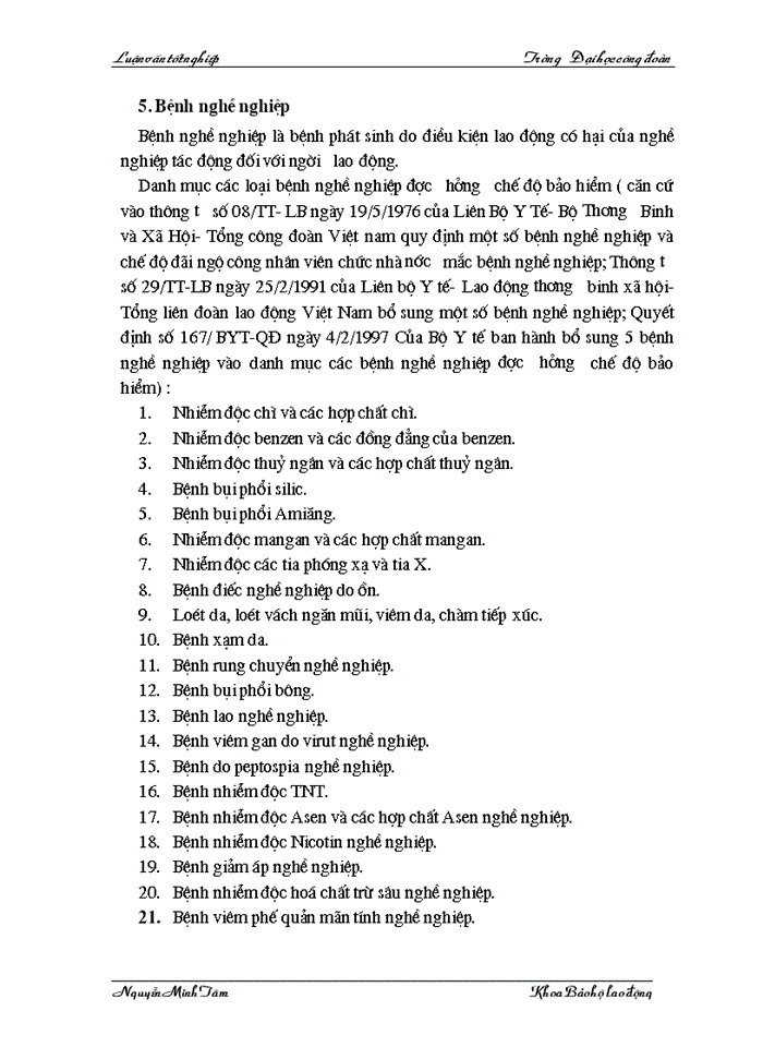 image for page Một số kiến nghị,giải pháp nâng cao năng lực hoạt động công tác BHLĐ của công đoàn tổng công ty Dệt May VN