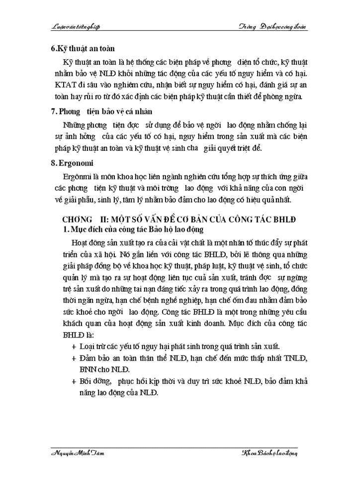 image for page Một số kiến nghị,giải pháp nâng cao năng lực hoạt động công tác BHLĐ của công đoàn tổng công ty Dệt May VN