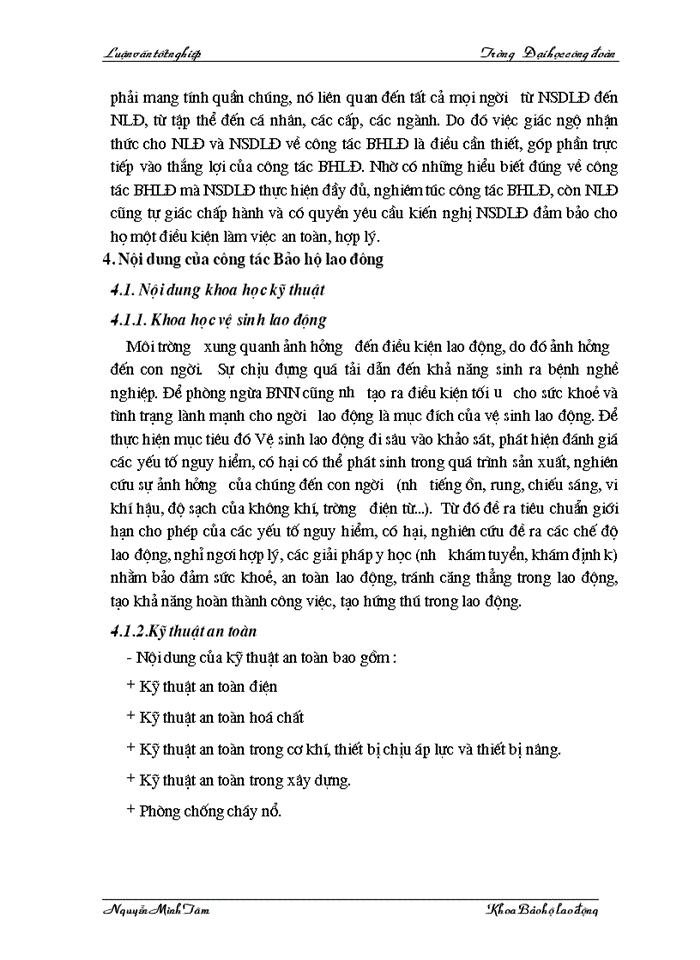 image for page Một số kiến nghị,giải pháp nâng cao năng lực hoạt động công tác BHLĐ của công đoàn tổng công ty Dệt May VN