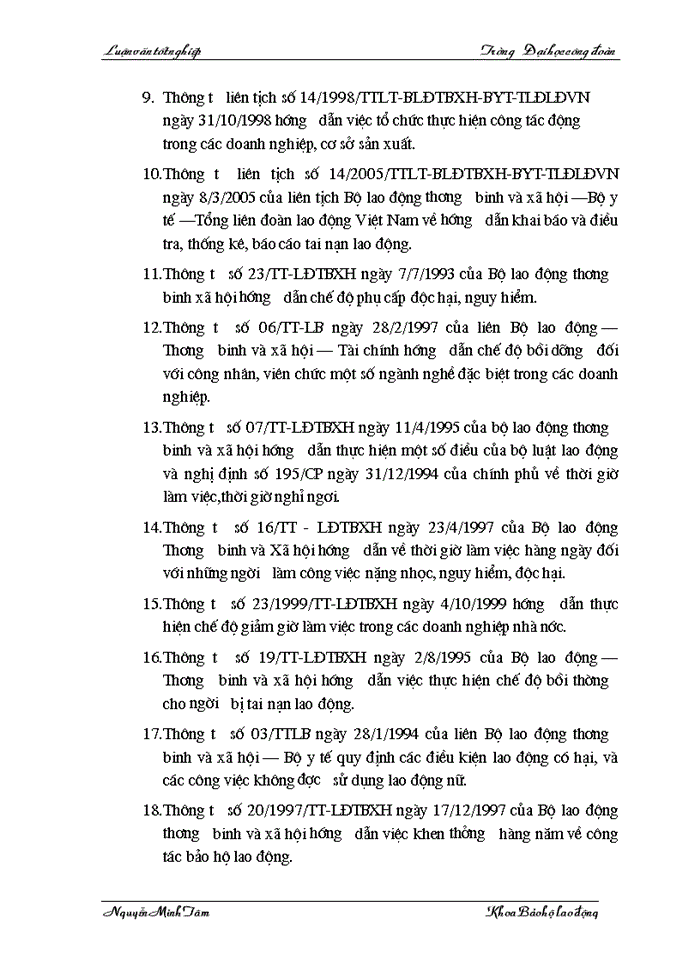 image for page Một số kiến nghị,giải pháp nâng cao năng lực hoạt động công tác BHLĐ của công đoàn tổng công ty Dệt May VN