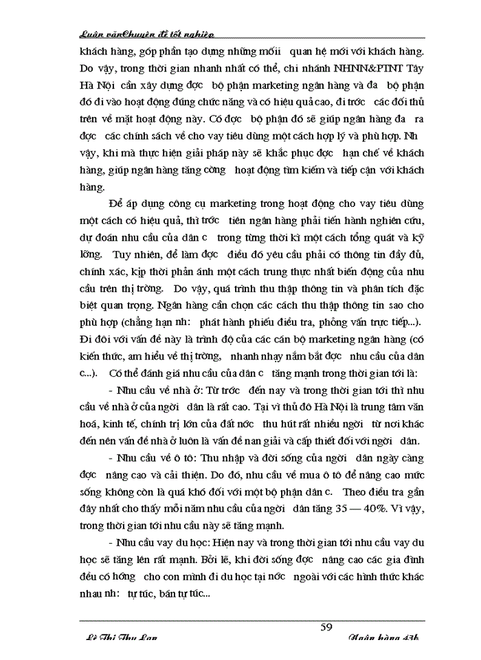 image for page Giải pháp đẩy mạnh hoạt động cho vay tiêu dùng tại chi nhánh NHNN&PTNT Tây Hà Nội