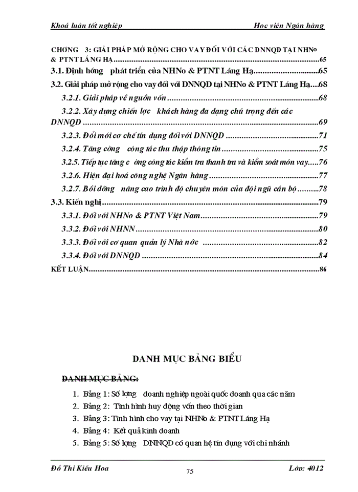 image for page Giải pháp mở rộng cho vay đối với các doanh nghiệp ngoài quốc doanh tại chi nhánh NHNo & PTNT Láng Hạ