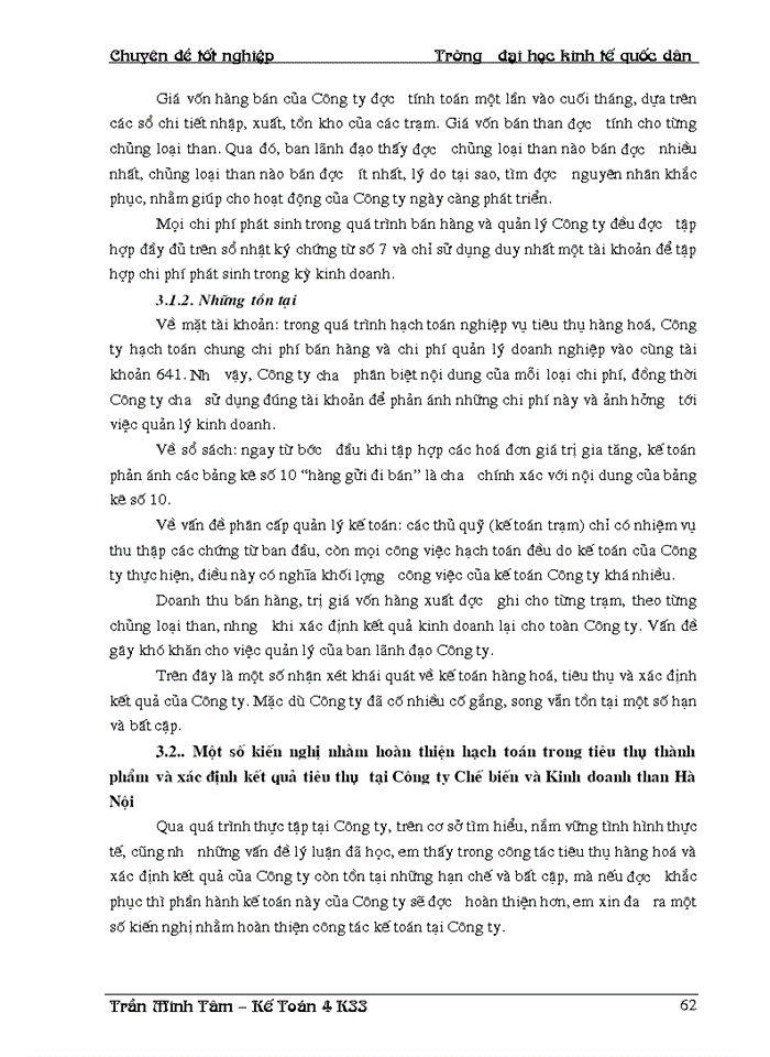 image for page Hoàn thiện hạch toán toán tiêu thụ thành phẩm & xác định kết quả tiêu thụ tại Công ty Chế biến và Kinh doanh than Hà Nội