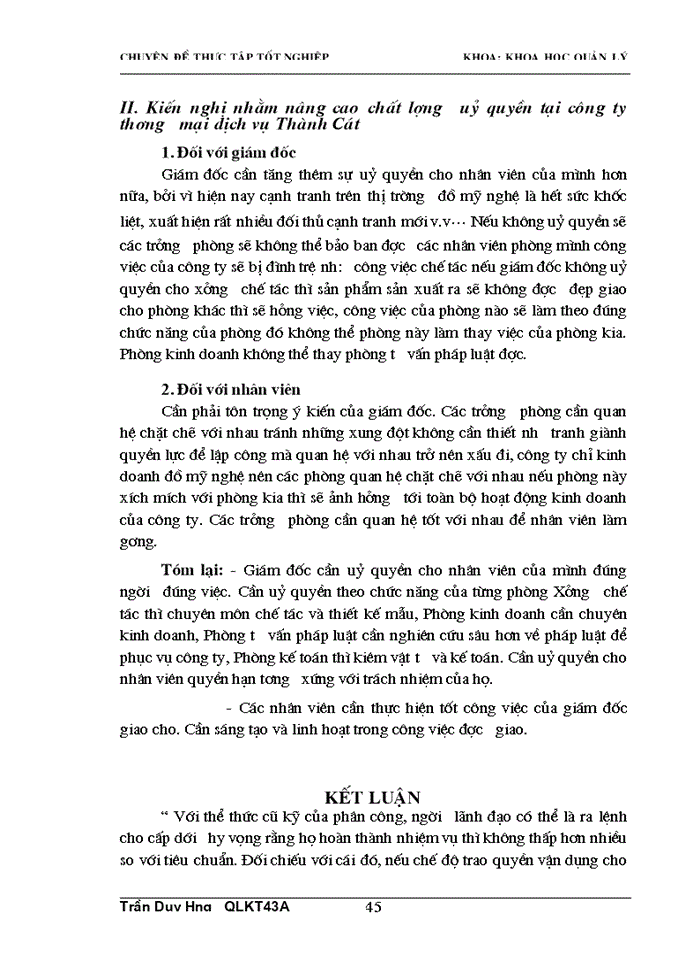 image for page Một số giải pháp nhằm nâng cao chất lượng uỷ quyền trong công ty thương mại dịch vụ Thành Cát