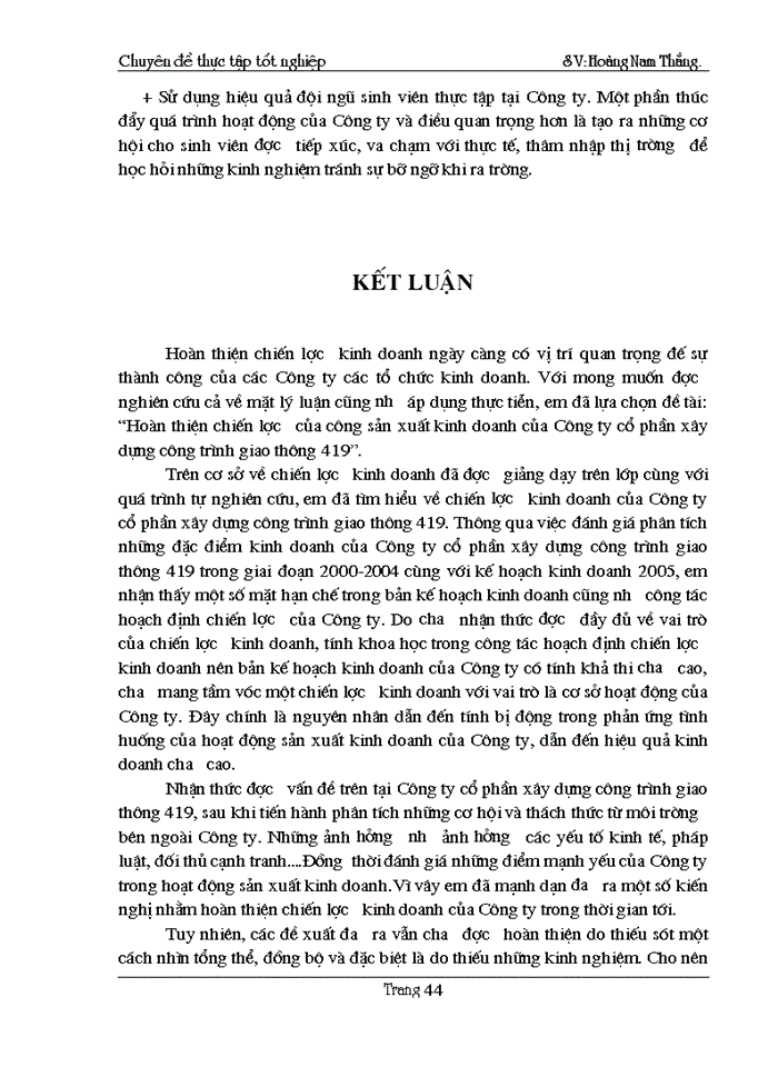 image for page Hoàn thiện chiến lược kinh doanh của Công ty cổ phần xây dựng công trình giao thông 419