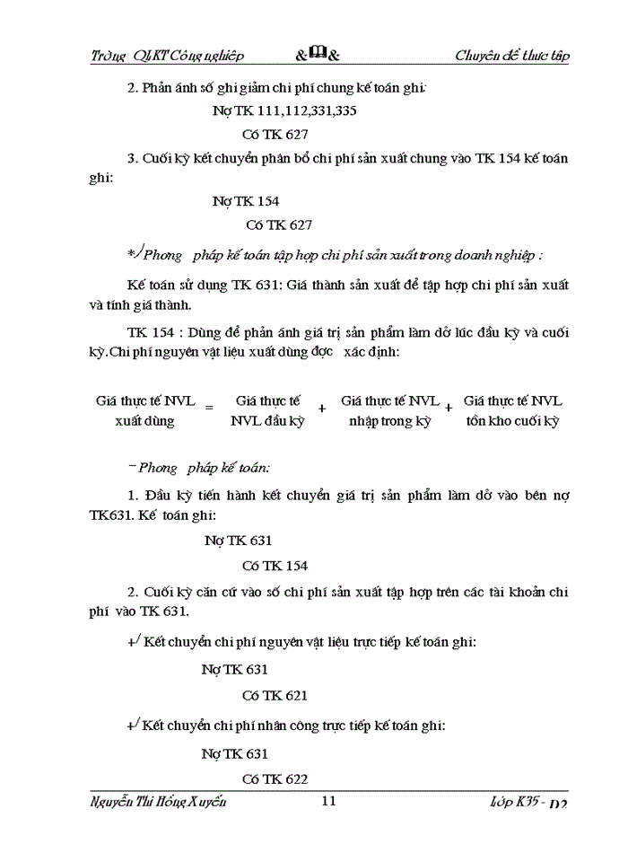 image for page Kế toán tập hợp chi phí sản xuất và tính giá thành sản phẩm