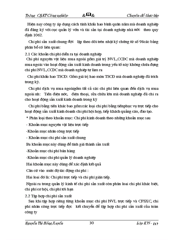 image for page Kế toán tập hợp chi phí sản xuất và tính giá thành sản phẩm