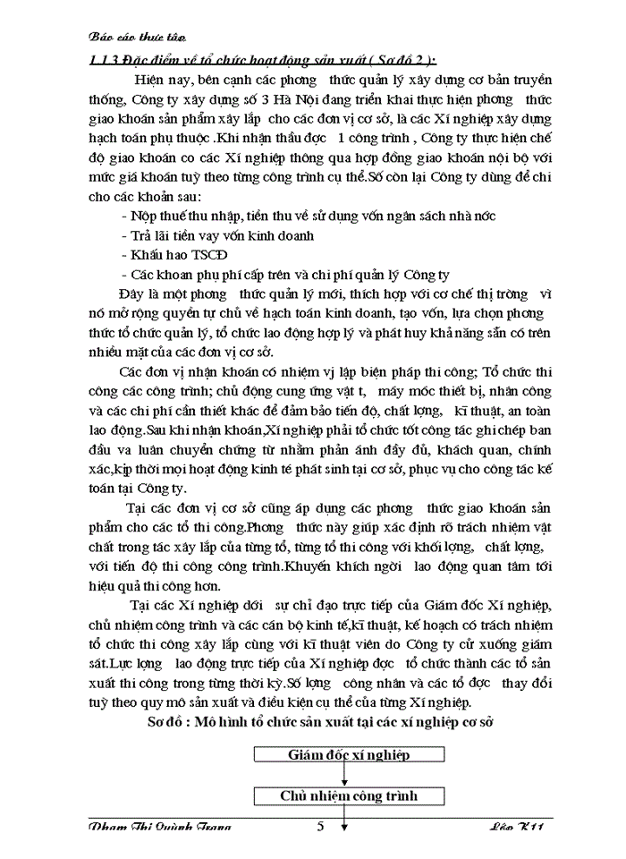 image for page Tìm hiều công tác hạch toán chi phí sản xuất và tính giá thành sản phẩm tại Công ty xây dựng số 3 Hà Nội