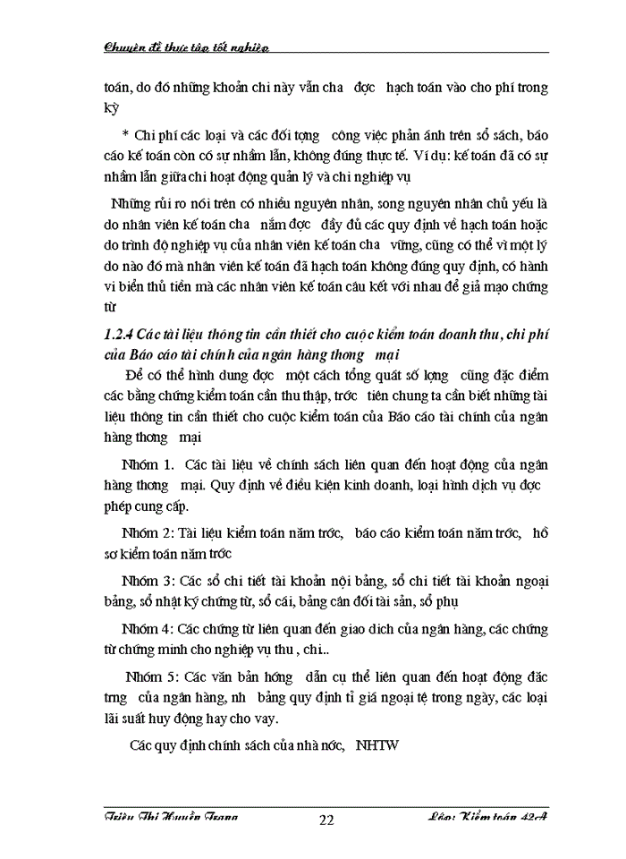 image for page Kiểm toán các loại doanh thu, chi phí trong kiểm toán Báo cáo tài chính của Ngân hàng thương mại ở Công ty Dịch vụ Tư vấn Tài chính Kế toán và Kiểm toán