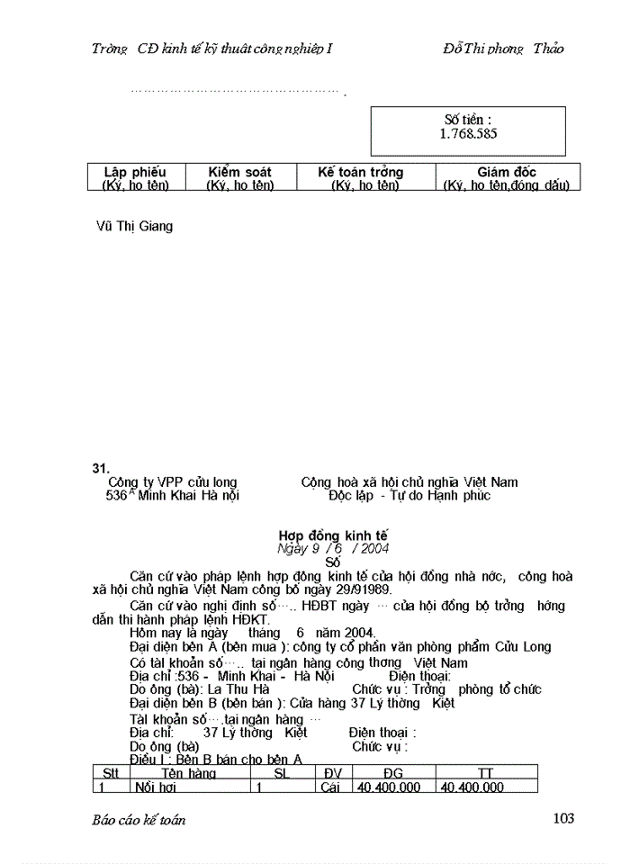 image for page Một số kiến nghị nhằm hoàn thiện công tác hoạch toán kế toán tại công ty.