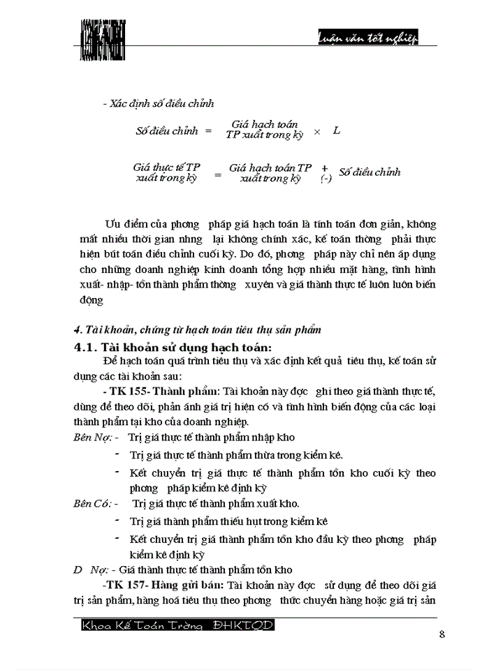 image for page Hoàn thiện công tác hạch toán tiêu thụ thành phẩm và xác định kết quả tiêu thụ tại Công ty cổ phần Dệt 10/10