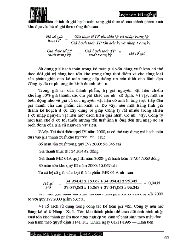 image for page Hoàn thiện công tác hạch toán tiêu thụ thành phẩm và xác định kết quả tiêu thụ tại Công ty cổ phần Dệt 10/10