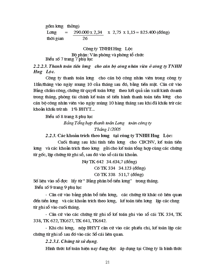 image for page Tổ chức công tác kế toán tiền lương và các khoản trích theo lương tại công ty TNHH Hưng Lộc