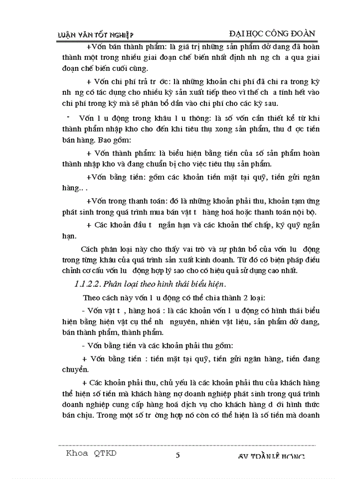 image for page Một số biện pháp nâng cao hiệu quả sử dụng vốn lưu động tại Công ty Dệt May Hà Nội