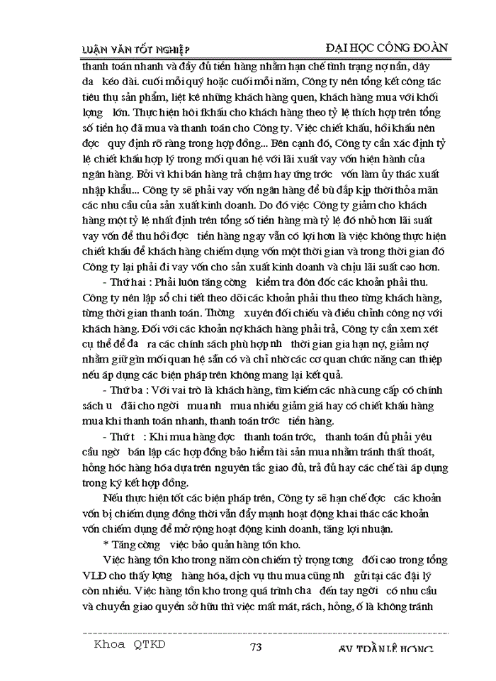 image for page Một số biện pháp nâng cao hiệu quả sử dụng vốn lưu động tại Công ty Dệt May Hà Nội
