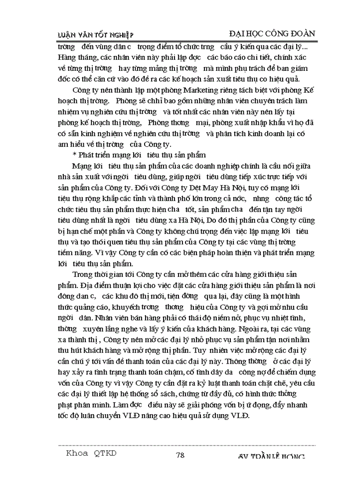 image for page Một số biện pháp nâng cao hiệu quả sử dụng vốn lưu động tại Công ty Dệt May Hà Nội