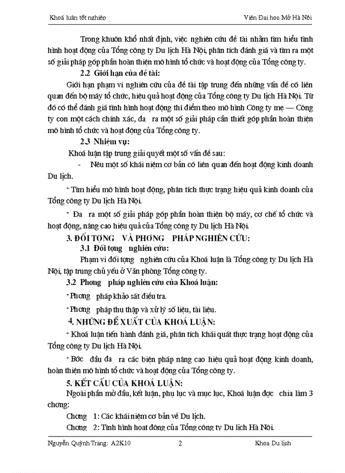 image for page Một số giải pháp góp phần hoàn thiện mô hình tổ chức và hoạt động Tổng công ty Du lịch Hà Nội