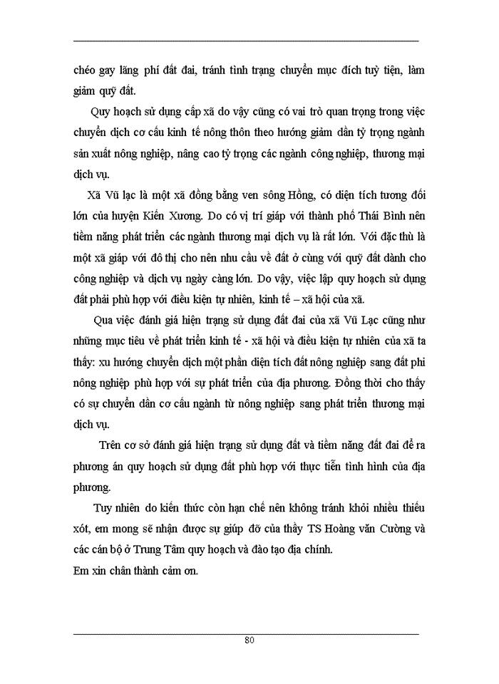 image for page Xây dựng phương án quy hoạch sử dụng đất xã Vũ Lạc – Kiến Xương – Thái Bình giai đoạn 2005 – 2015