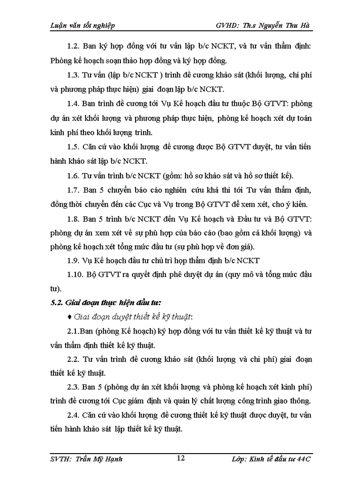 image for page Nâng cao hiệu quả công tác tổ chức đấu thầu các dự án sử dụng vốn trong nước tại Ban Quản lý dự ỏn 5 - Bộ Giao thụng vận tải