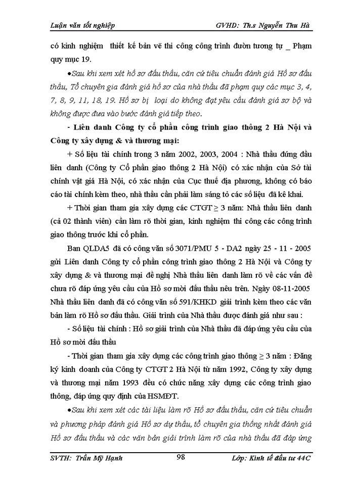 image for page Nâng cao hiệu quả công tác tổ chức đấu thầu các dự án sử dụng vốn trong nước tại Ban Quản lý dự ỏn 5 - Bộ Giao thụng vận tải