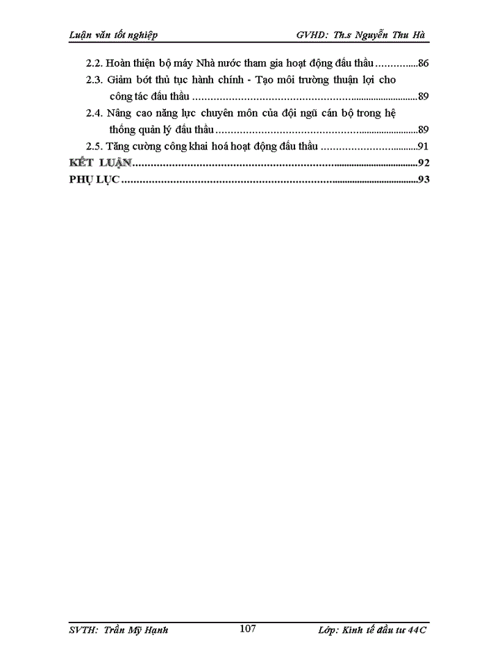 image for page Nâng cao hiệu quả công tác tổ chức đấu thầu các dự án sử dụng vốn trong nước tại Ban Quản lý dự ỏn 5 - Bộ Giao thụng vận tải