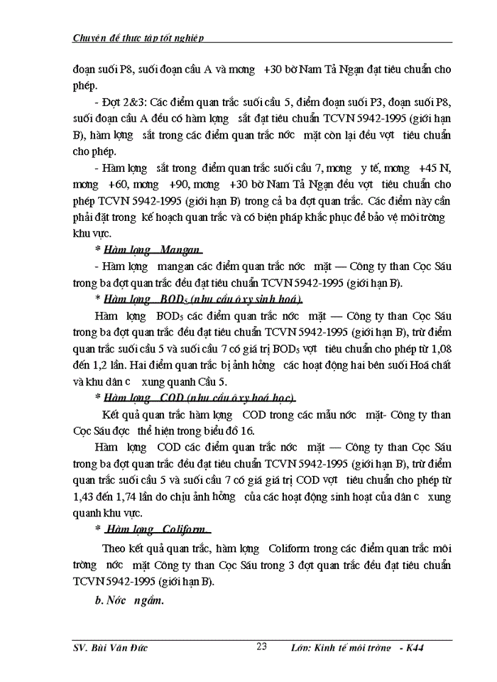 image for page Phân tích những tác động môi trường và đánh giá hiệu quả kinh tế môi trường của dự án cải tạo mở rộng khai thác kinh doanh than - mỏ than Cọc Sáu